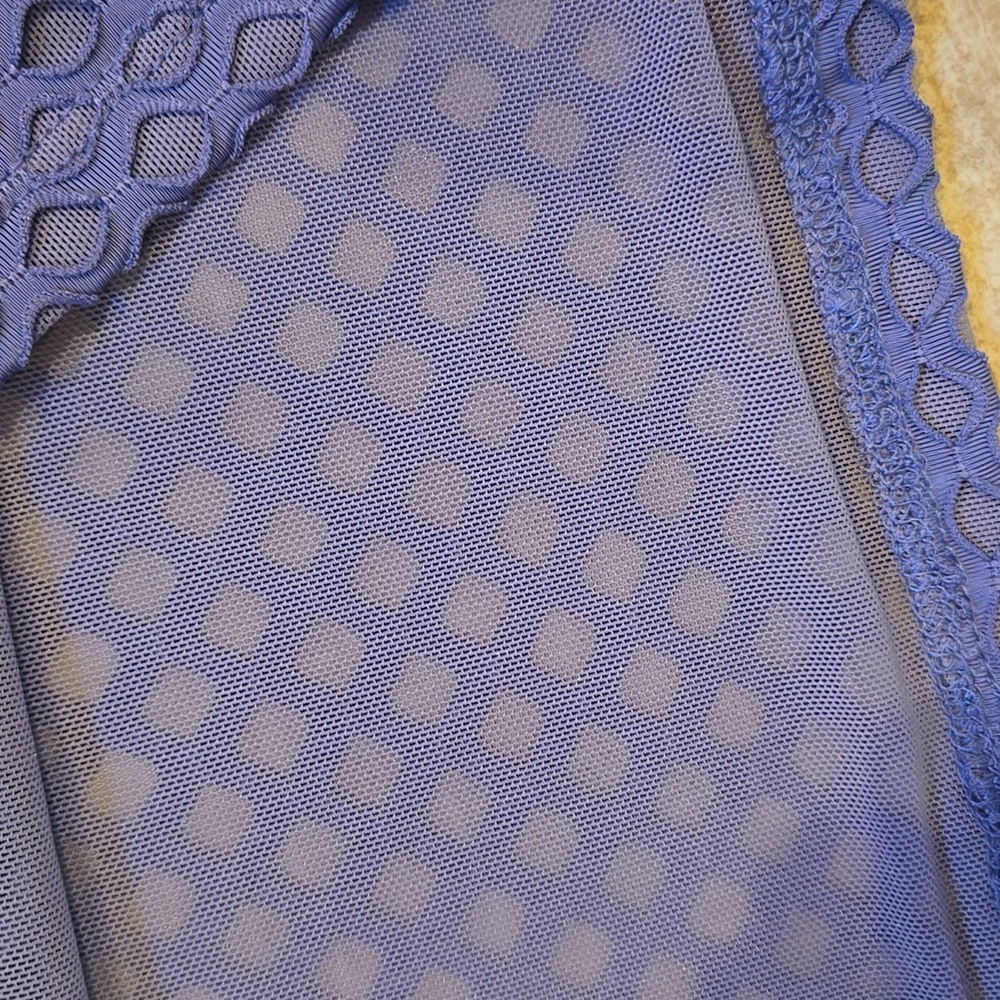 Anthropologie Purple Eyelet Tank Top - Picture 5 of 9